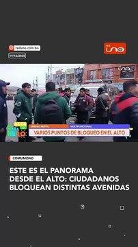 este es el Panorama desde El Alto: ciudadanos bloquean distintas avenidas