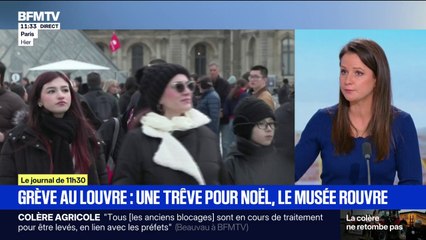 Louvre: les salariés grévistes décident de faire une trêve de Noël, le musée rouvre "normalement" au moins jusqu'au 5 janvier