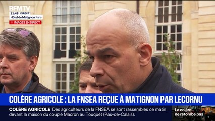 "La situation n'est plus tenable en France pour les exploitations agricoles", assure Arnaud Rousseau, président de la FNSEA