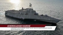 Amerikaanse marine lanceert LUCAS-drone vanaf schip van de Independence-klasse in de Perzische Golf