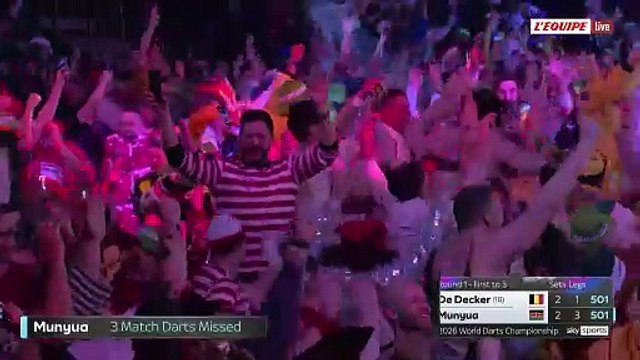 Le Kényan David Munyua, nouveau chouchou des fans au Championnat du monde de fléchettes - Fléchettes