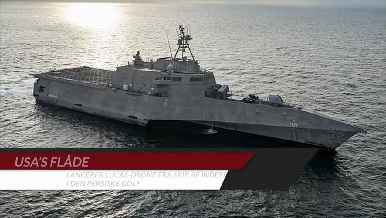 USA’s flåde lancerer LUCAS-drone fra skib af Independence-klassen i Den Persiske Golf