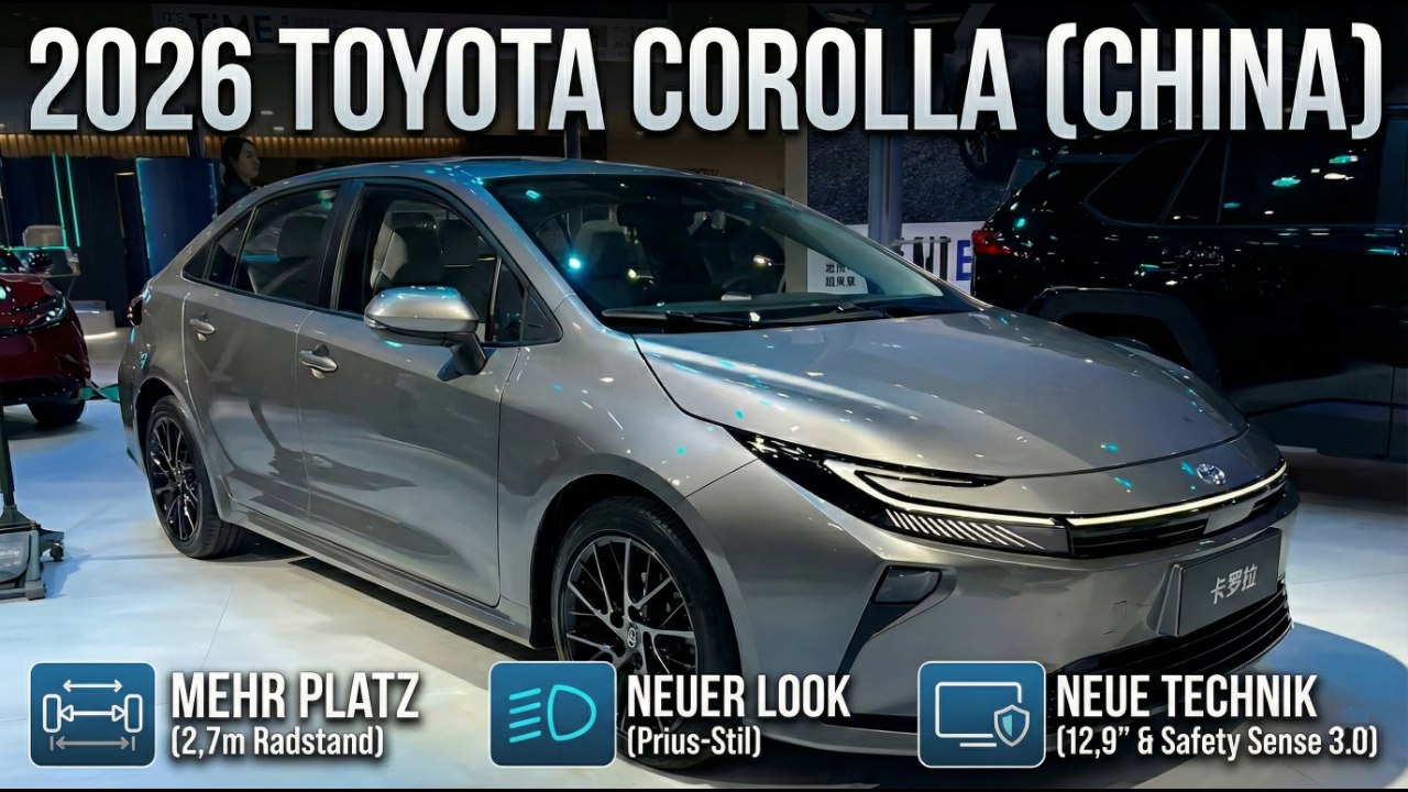 Bis zu 175 PS & Hybrid – China bekommt den besseren Corolla!