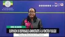 [#Reportage] Conseil des ministres : Suspension de responsables administratifs à la Fonction publique