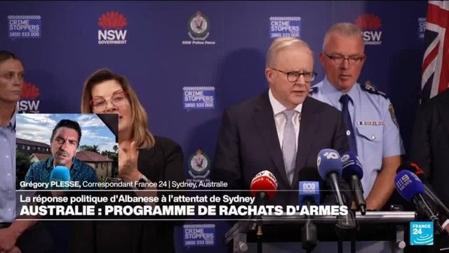 Attentat de Bondi : l'Australie va observer une journée de deuil, et durcir l'accès aux armes