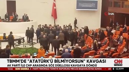 TBMM'de "Atatürk'ü bilmiyorsun" kavgası: AK Parti ile CHP arasında söz düellosu kavgaya döndü