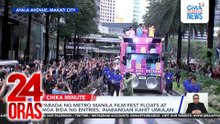 Parada ng Metro Manila Film Fest floats at mga bida ng entries, inabangan kahit umulan | 24 Oras