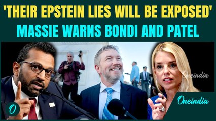 U.S BREAKING: Rep. Massie WARNS Bondi and Patel Hours Before Full Epstein Files Release | VIDEO