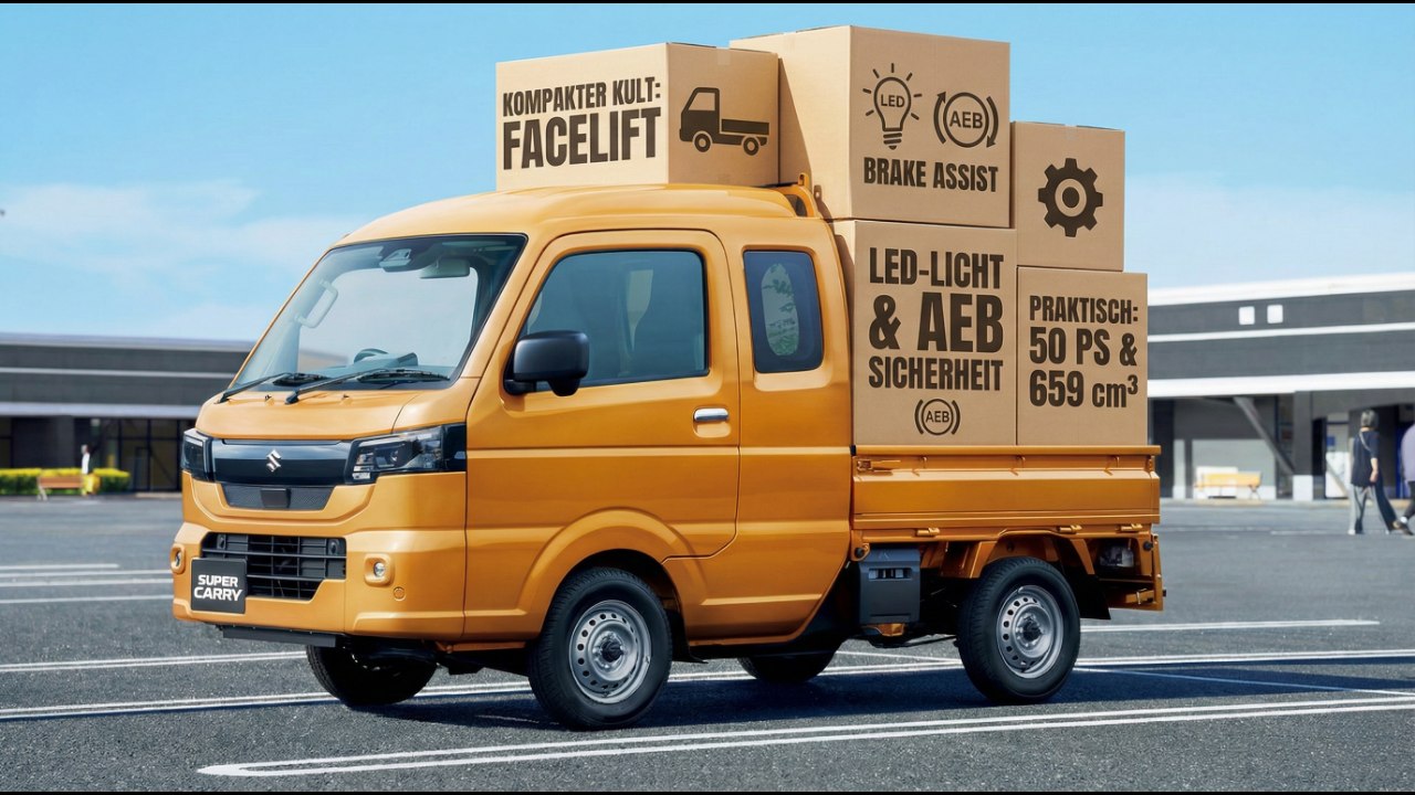 Praktisch & günstig: Suzuki Carry mit 50 PS & 659 cm³ Motor