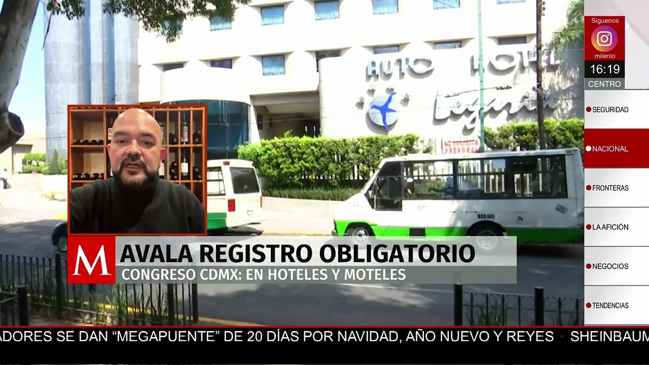 Reforma en CdMx exige identificación y videovigilancia en hoteles y moteles