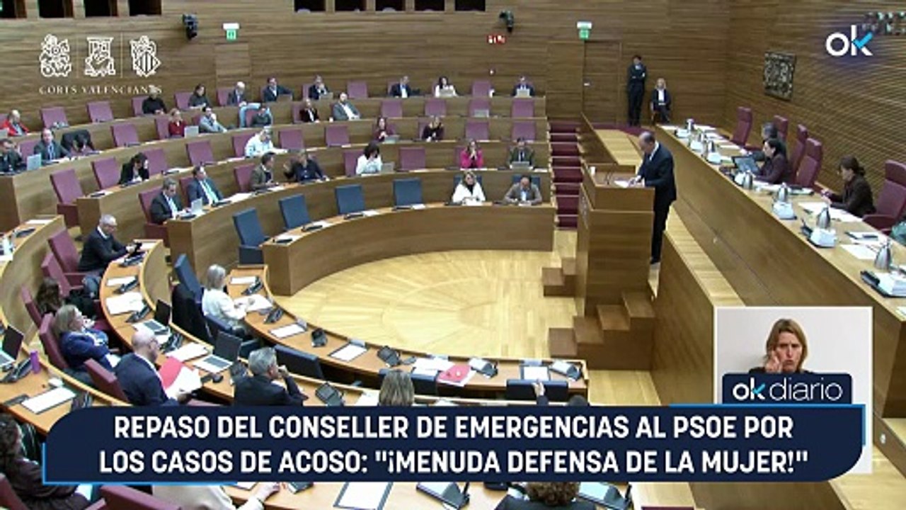 Repaso del conseller de Emergencias al PSOE por los casos de acoso: "¡Menuda defensa de la mujer!"