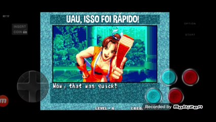 Fatal Fury 3 Hon Fu vs Mai Shiranui fala de vitória da Mai Shiranui em português