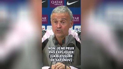 PSG - Luis Enrique : “On pense que Safonov a arrêté les 2 derniers penaltys avec la fracture”
