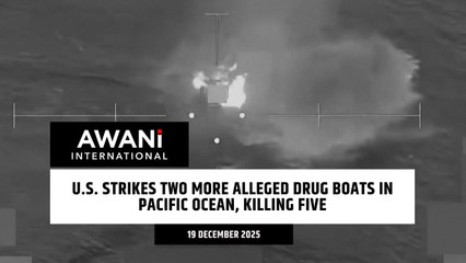 U.S. strikes two more alleged drug boats in Pacific Ocean, killing five