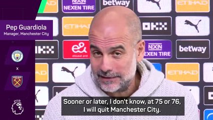 Guardiola responds to reports that he will leave Manchester City at end of the season