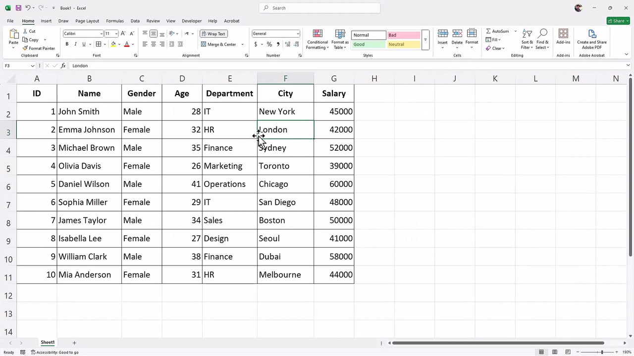 Microsoft Excel 84 Recording and running a Macro