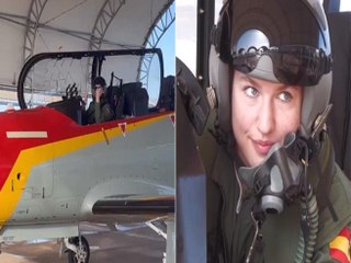 Leonor di Spagna, il primo volo in solitaria è un successo