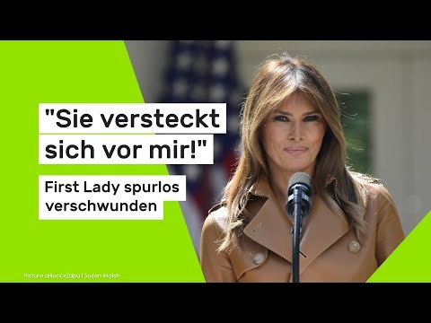 Sie versteckt sich vor mir! First Lady spurlos verschwunden