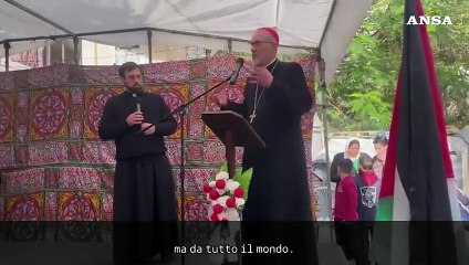 Pizzaballa in visita a Gaza: "Siete esempio di fede per il mondo"