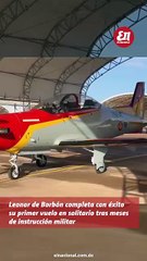 La Princesa Leonor vuela en solitario por primera vez