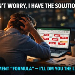 I Automated My Excel Work & Saved many Week. Here's My 250-Formula Cheat Sheet (FREE).#ExcelFormulas #Productivity· Solution & Benefit: #WorkSmart #EfficiencyHacks #TimeSaving #OfficeHack #Tutorial #CheatSheet #FreeResource #LearnExcel