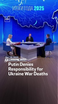 Putin Denies Responsibility for Ukraine War Deaths