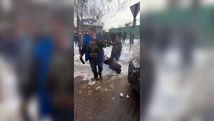 Woman is pinned face-down in snow then dragged across concrete by ICE during Minneapolis operation