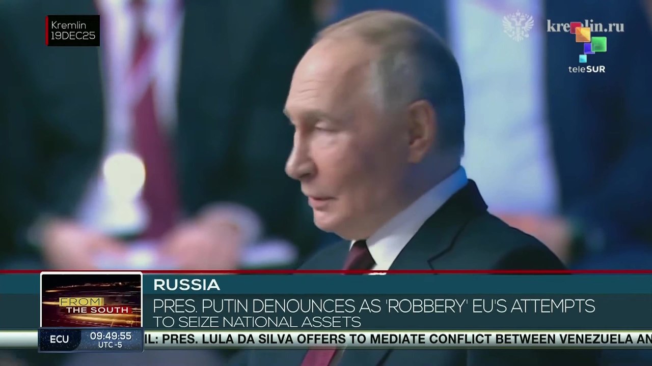 Pres. Putin denounces as “robbery” EU's attempts to seize national assets