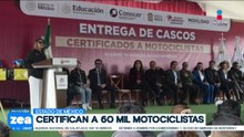 60 mil habitantes del Estado de México ya cuentan con la certificación de motocicleta