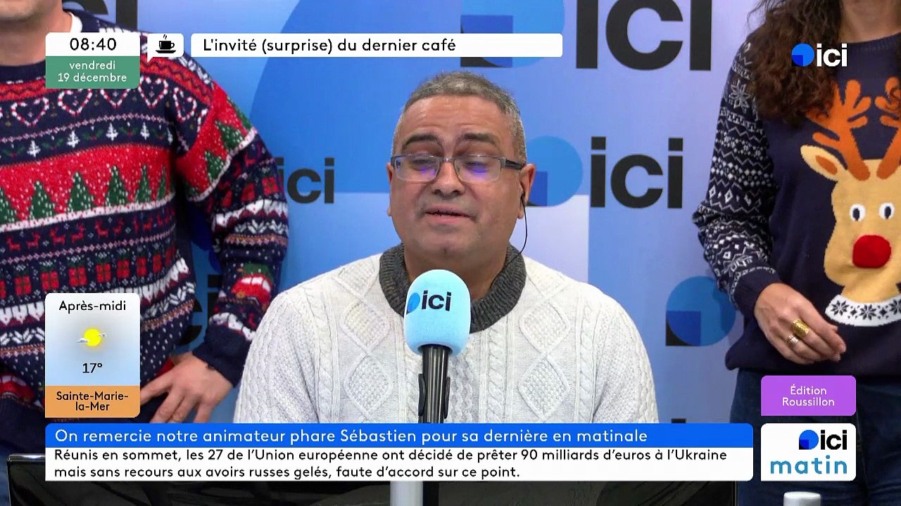 Surprise à Sébastien GIRAUD pour sa dernière matinale filmée !