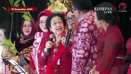 Momen Ketum PDIP Megawati Bernyanyi Galang Donasi untuk Bencana Banjir Sumatera