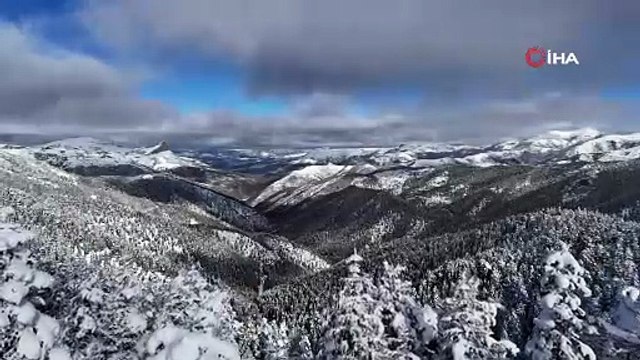 Sürücülerin korkulu rüyası Tersun Dağı'nda kartpostallık görüntüler