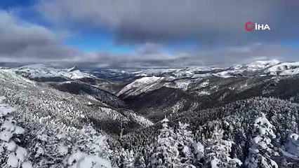 Sürücülerin korkulu rüyası Tersun Dağı'nda kartpostallık görüntüler