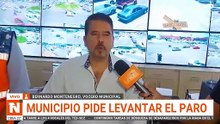 Municipio pide levantar el paro