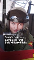 Spain's Princess Completes First Solo Military Flight