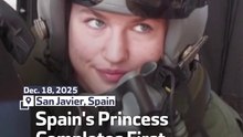 Spain's Princess Completes First Solo Military Flight