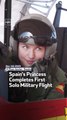 Spain's Princess Completes First Solo Military Flight