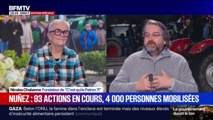 "Derrière chaque agriculteur sur les ronds points il y a un consommateur qui se joint aux revendications", estime Nicolas Chabanne, fondateur de "C'est qui le Patron ?"