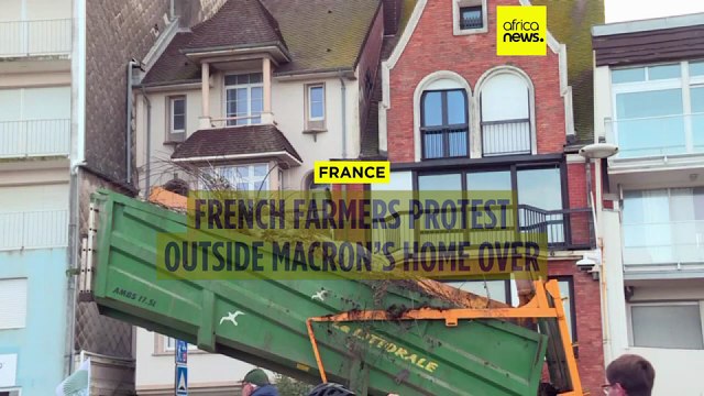 French farmers protest outside Macron’s over EU-Mercosur deal