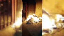 Sassari, incendiato un cassonetto al Monte Rosello: paura fra i residenti