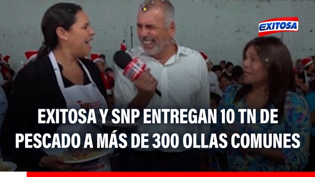 Exitosa y SNP entregan 10 toneladas de pescado a más de 300 ollas comunes: Tenemos sentimientos encontrados