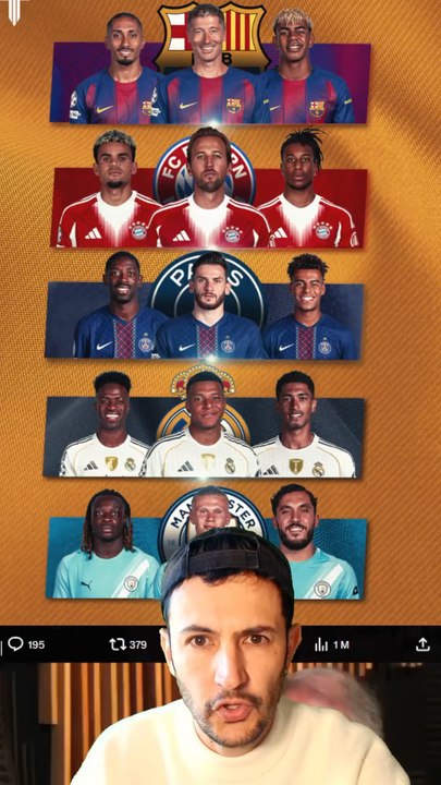 🔥Je juge les meilleurs trios offensifs d’Europe ! #psg #realmadrid #barca
