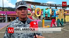 Guardia Nacional alista operativos de seguridad de fin de año en Omitlán, Hidalgo