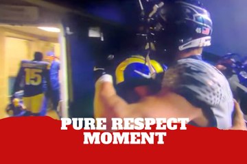 Cooper Kupp shows respect by chasing Matthew Stafford into the tunnel after emotional reunion