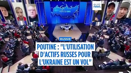 "C'est du vol" : Vladimir Poutine commente la volonté de Bruxelles d'utiliser les avoirs russes gelés en Europe
