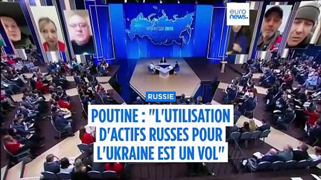C'est du vol : Vladimir Poutine commente la volonté de Bruxelles d'utiliser les avoirs russes gelés en Europe