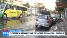 Se registra fuga de agua en la alcaldía Álvaro Obregón
