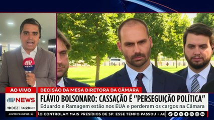 Flávio Bolsonaro afirma que cassação de Eduardo é ‘perseguição política’ | TEMPO REAL