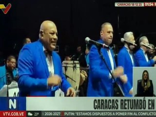 Ciudadanos disfrutaron del "Caracas Retumba 2025" al son de artistas nacionales