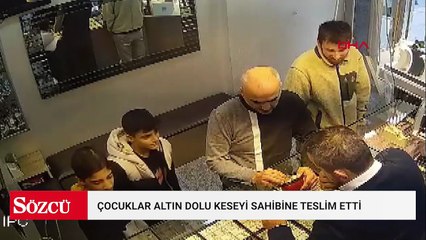 Bağcılar'da yolda yürüyen iki çocuk yerde buldukları 1 milyon 300 bin lira değerindeki altını sahibine teslim etti
